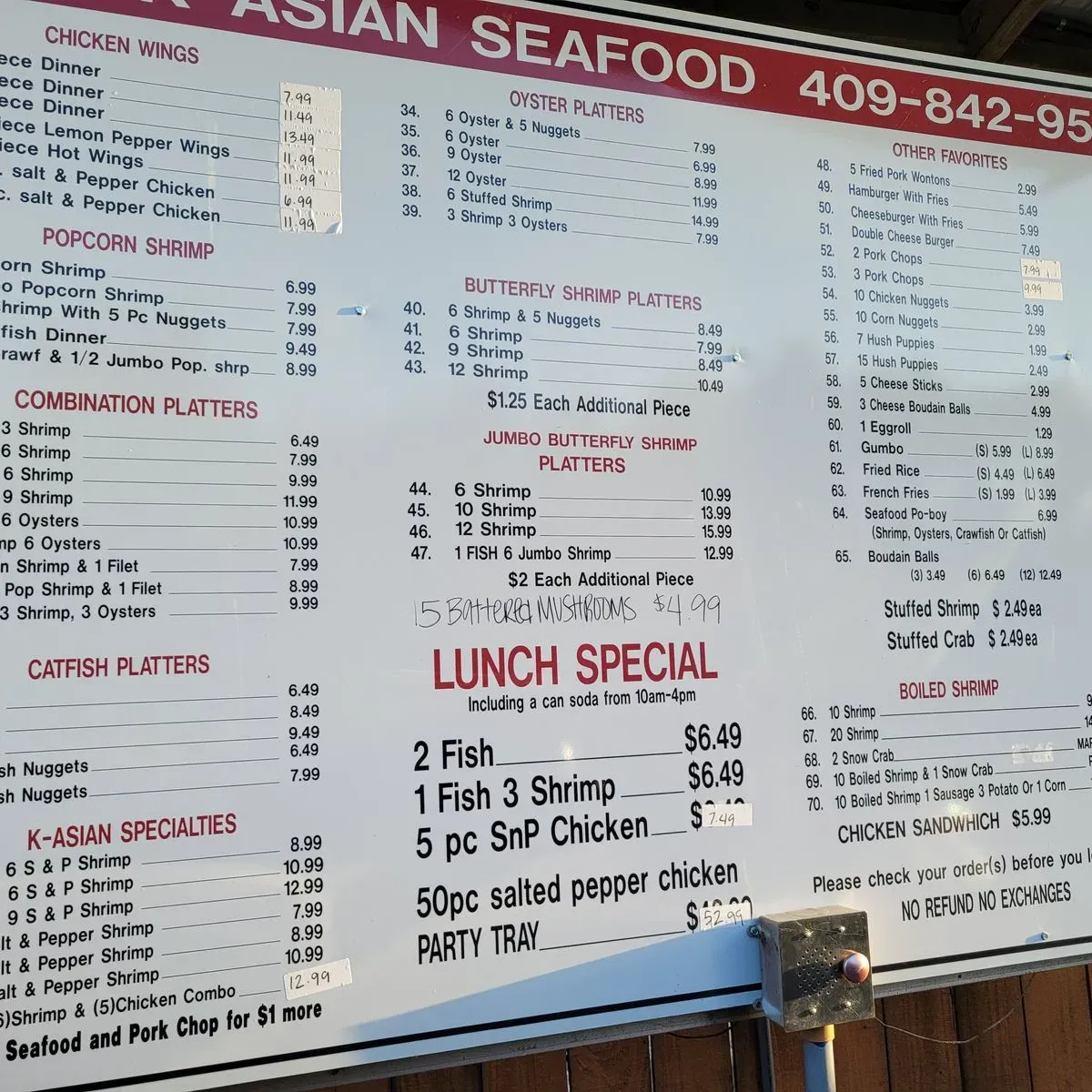 K Asian Kitchen Menu Beaumont TX Checkle