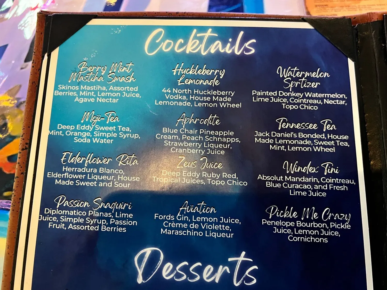 Menu 5