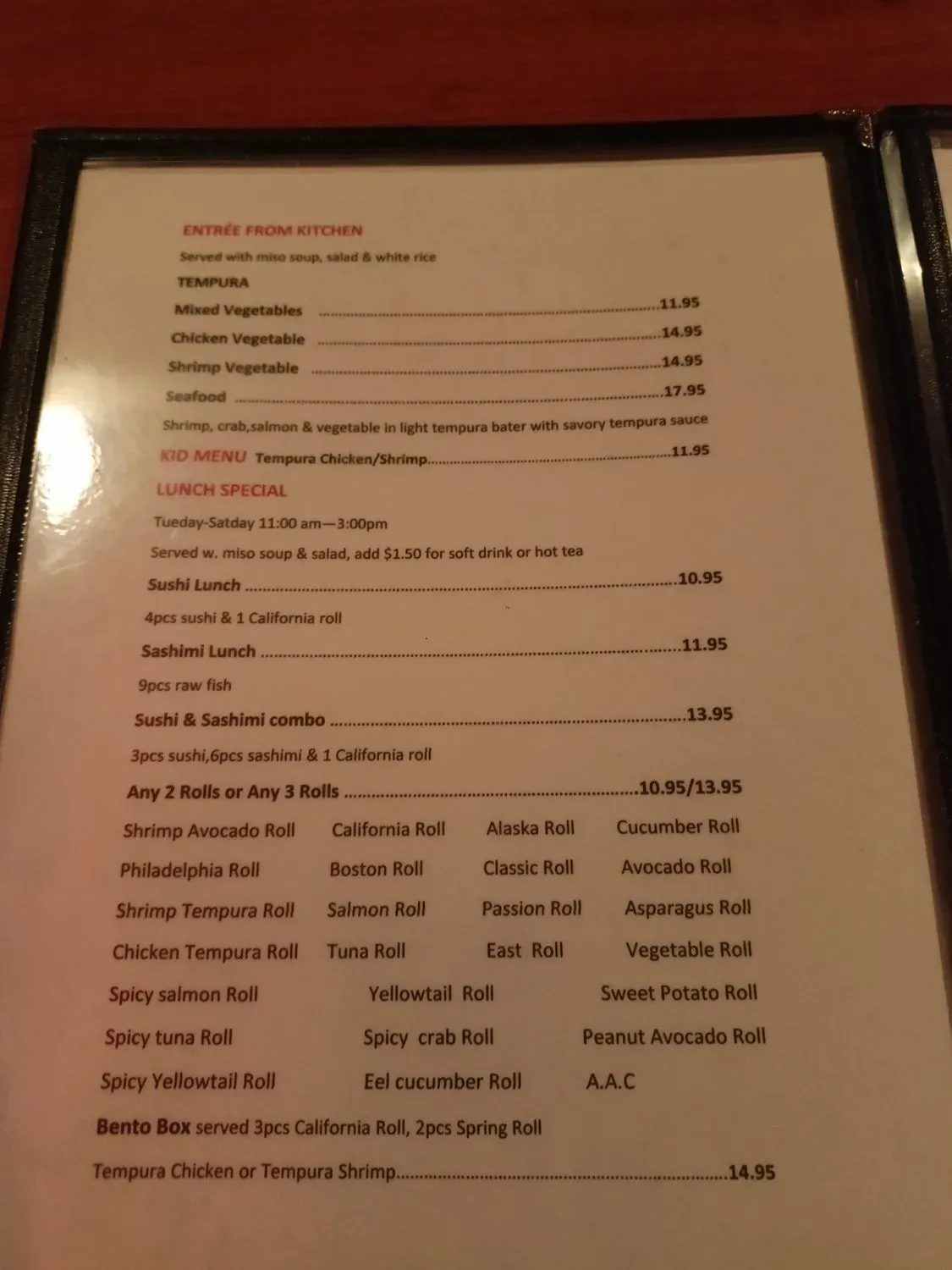 Menu 6