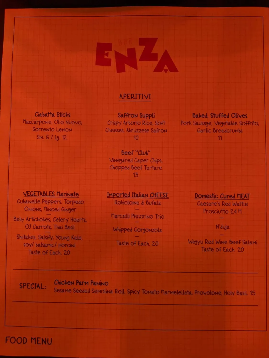 Menu 2