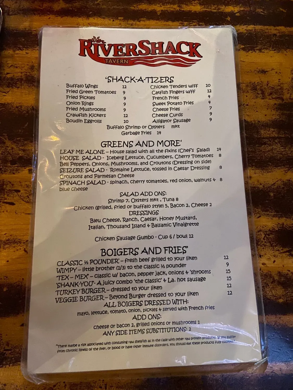 Menu 4