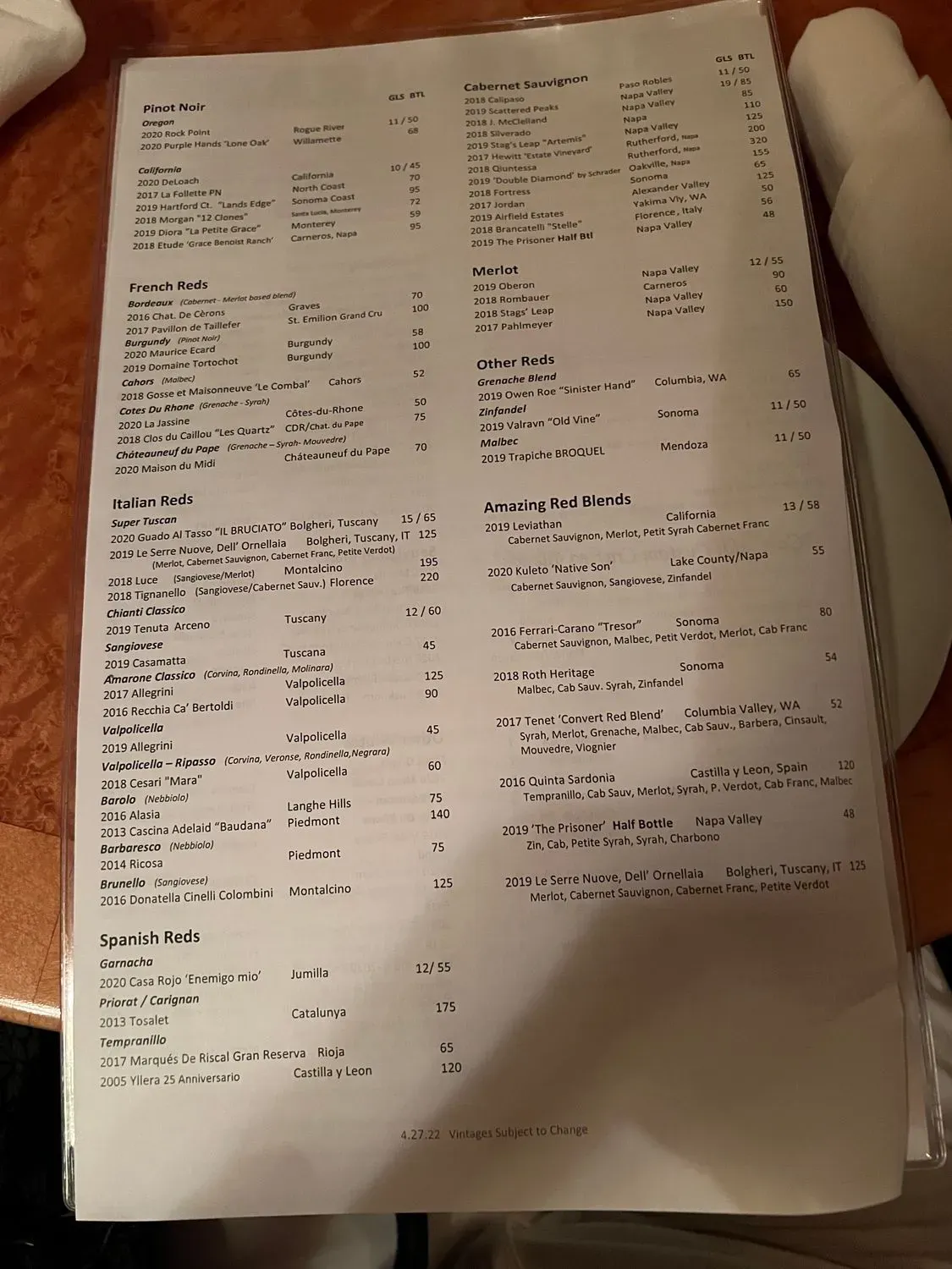 Menu 6