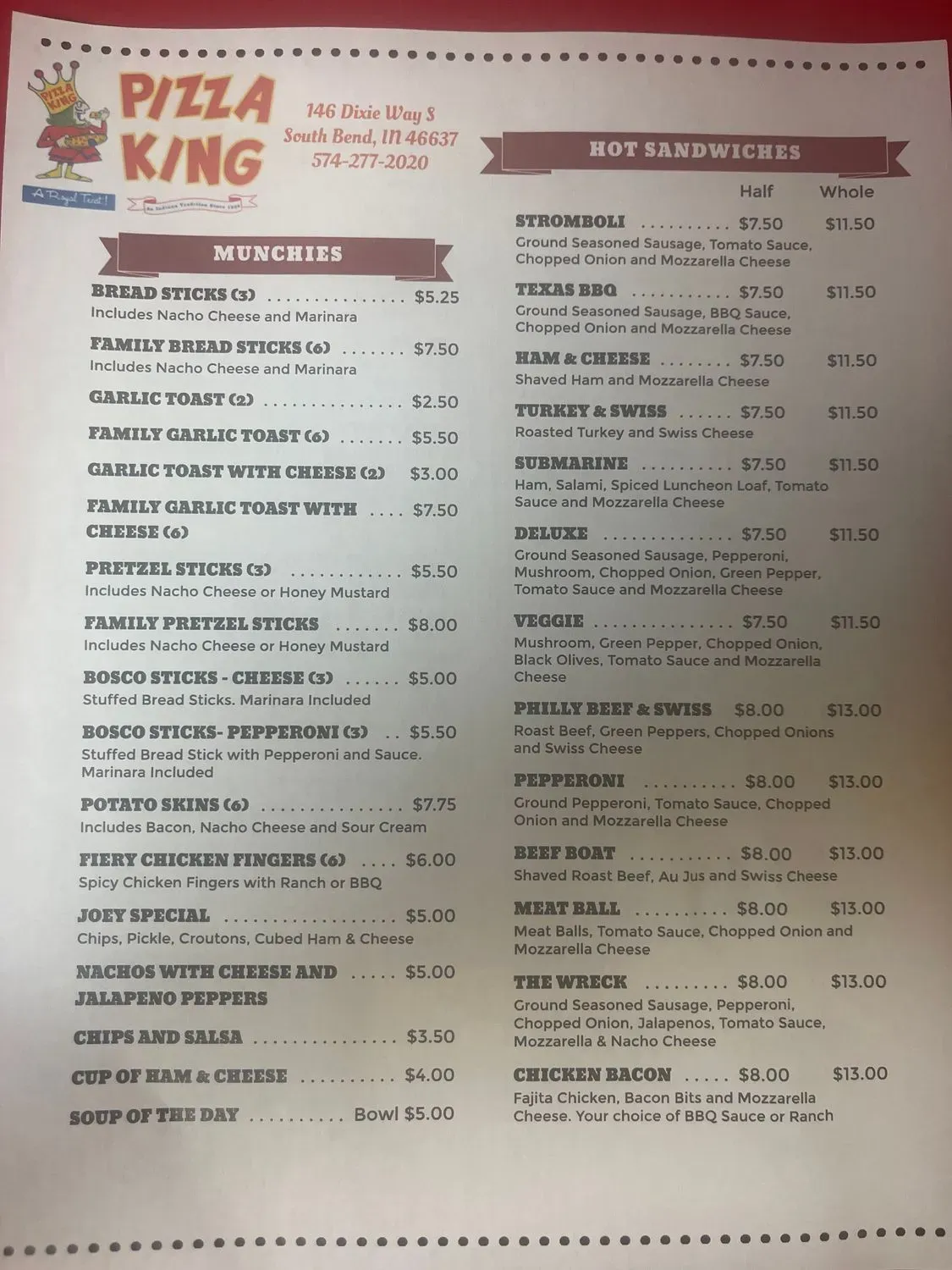 Menu 1