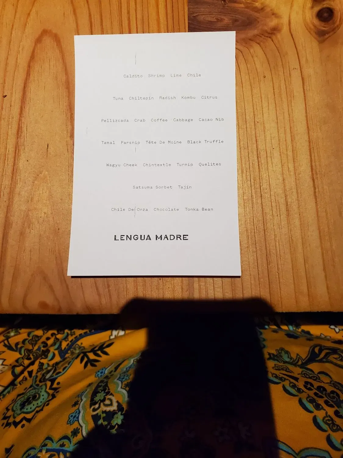 Menu 6