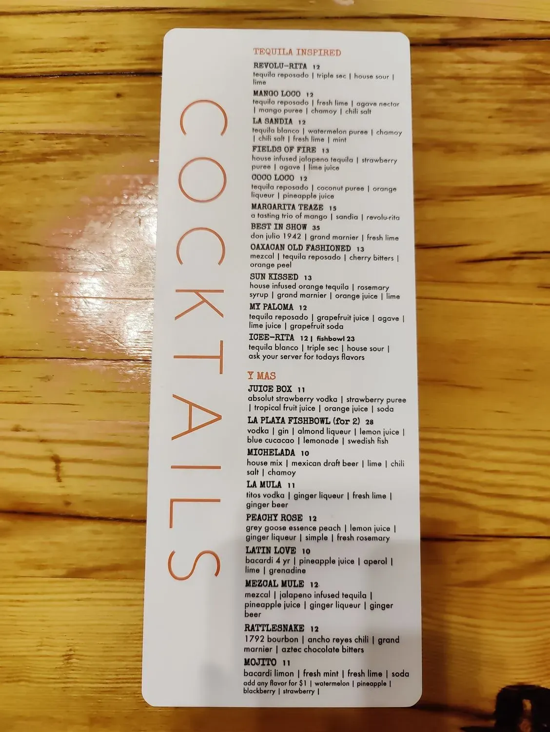 Menu 5