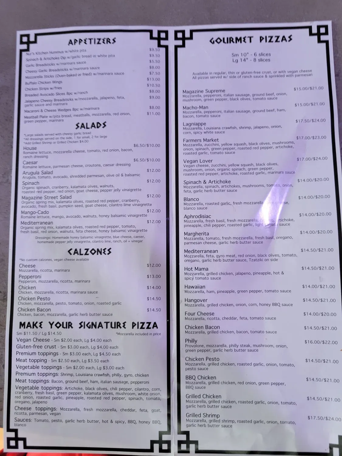 Menu 6