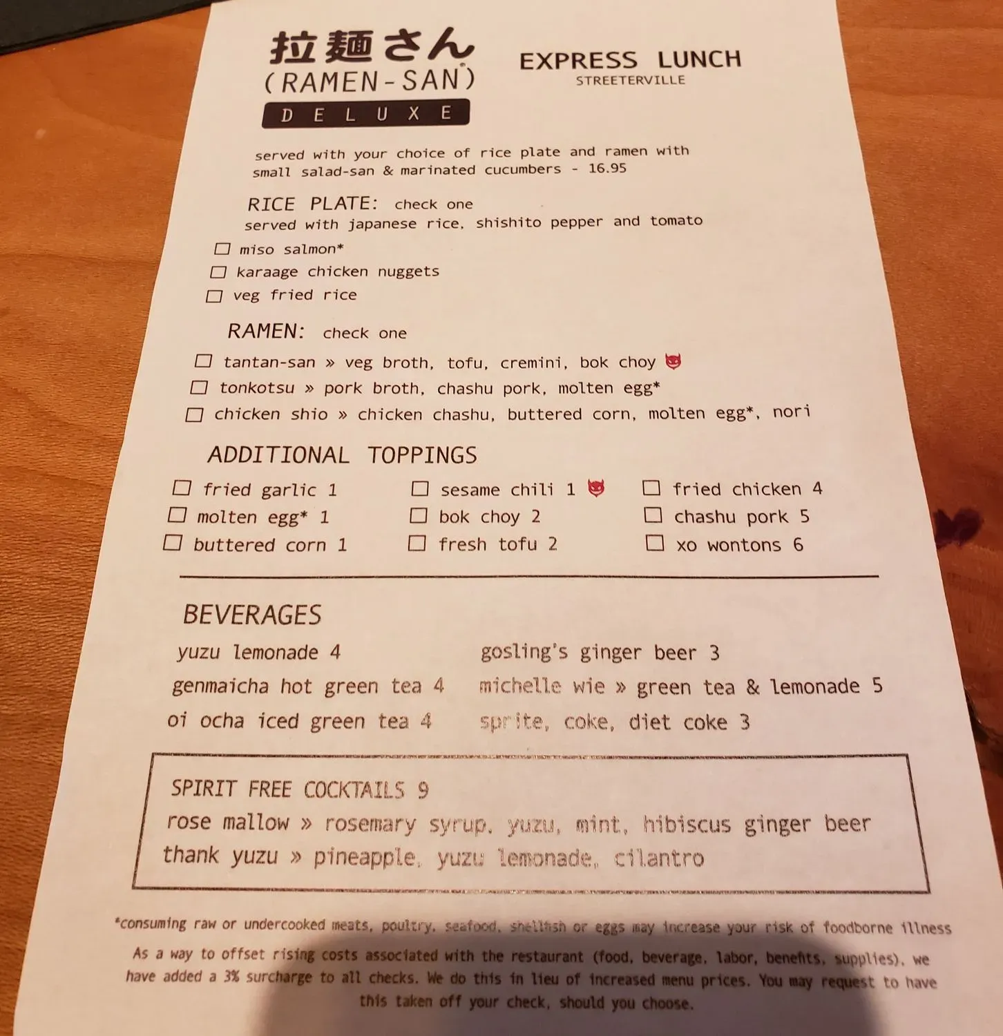 Menu 5