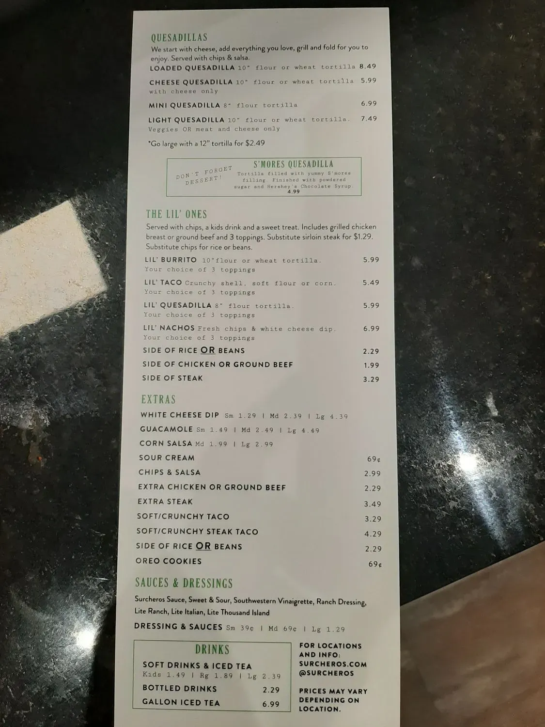 Menu 1