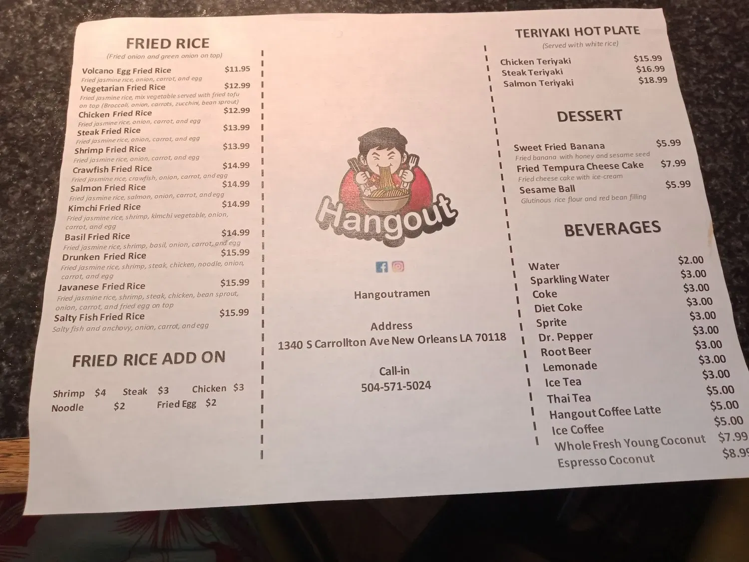 Menu 3