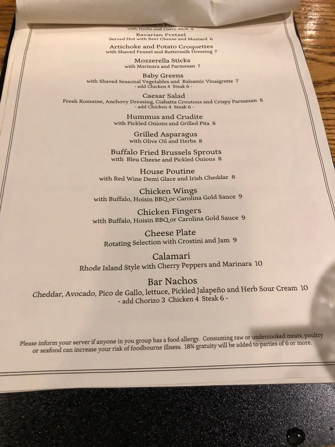 Menu 5