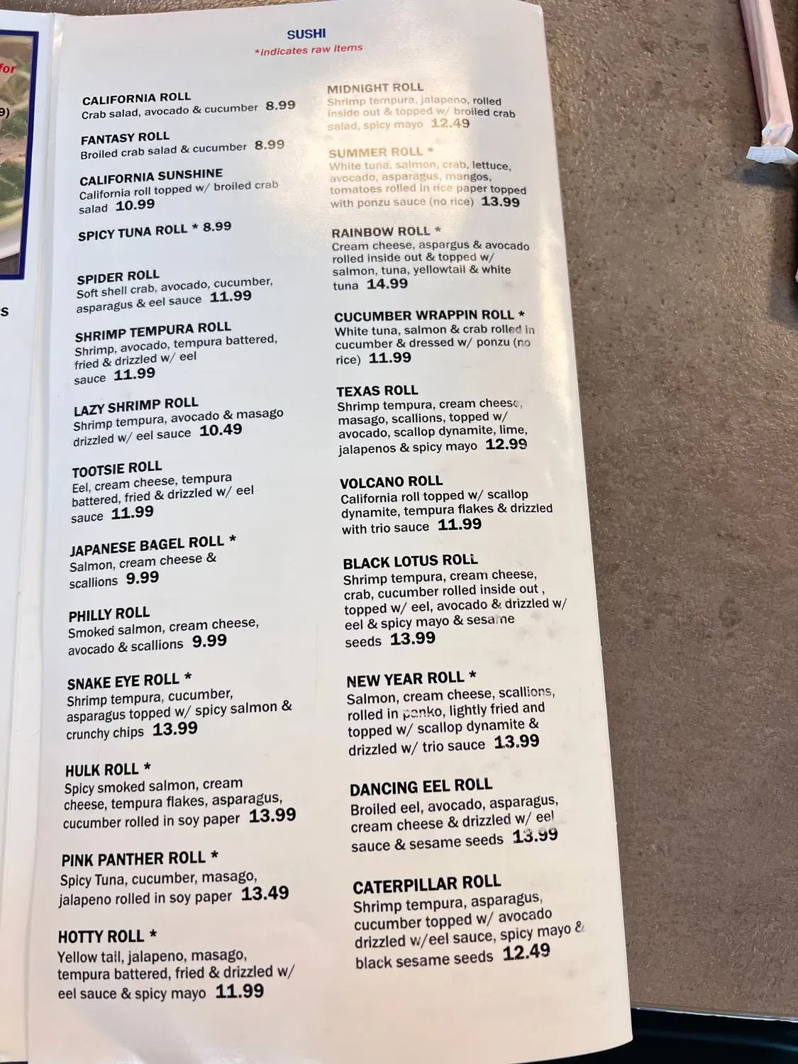 Menu 4