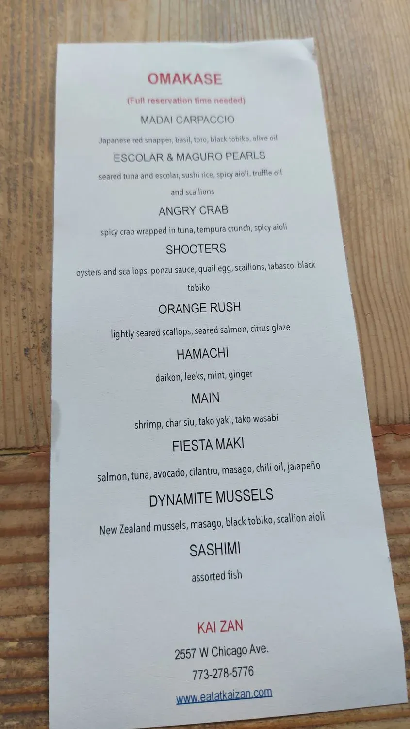 Menu 2