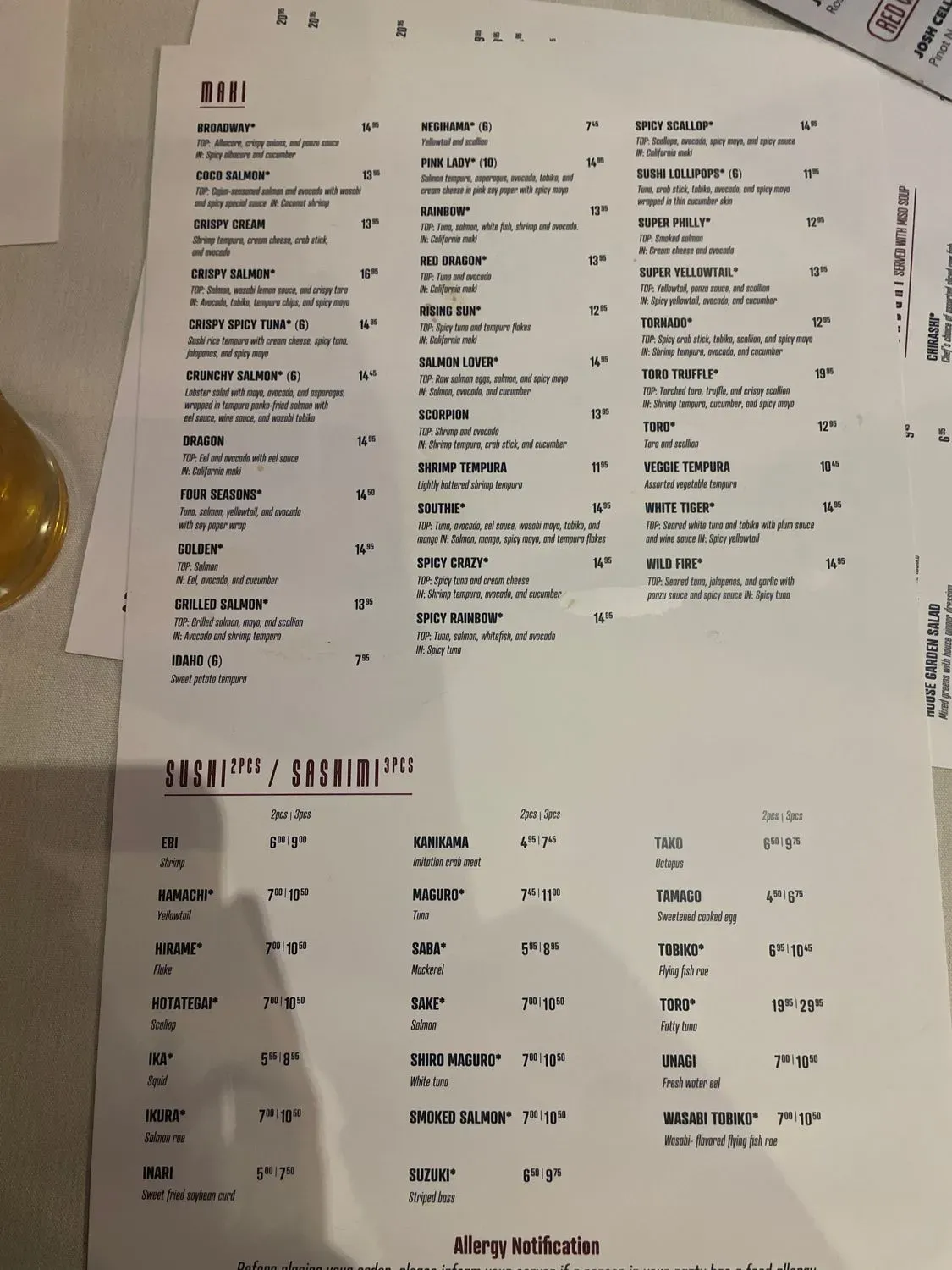 Menu 5