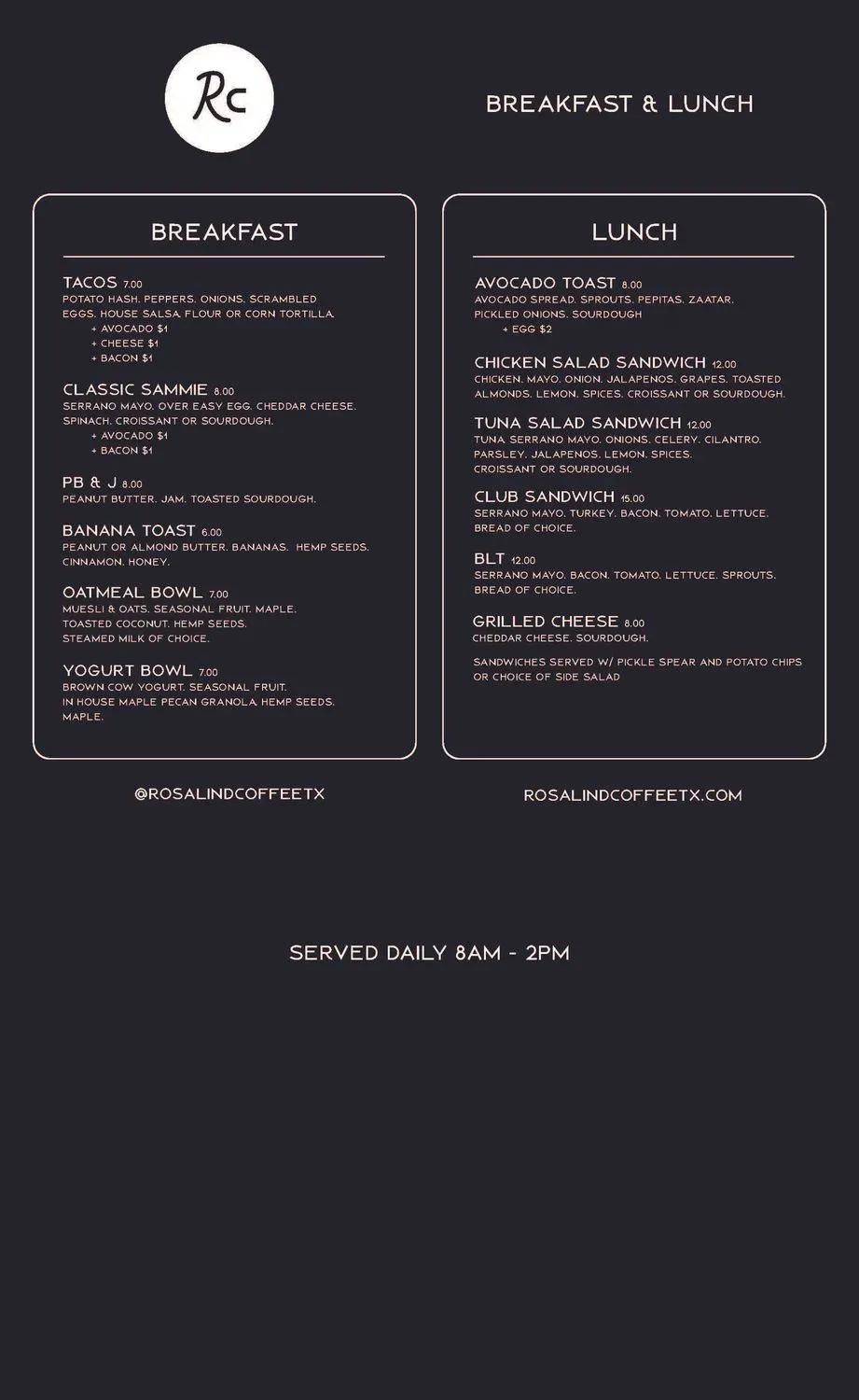 Menu 2