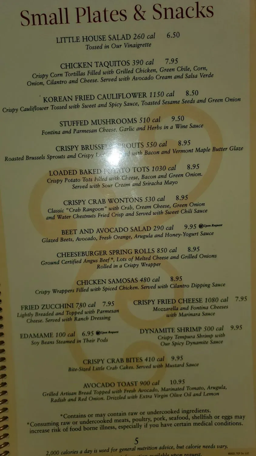 Menu 5