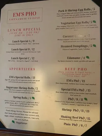 Menu 2