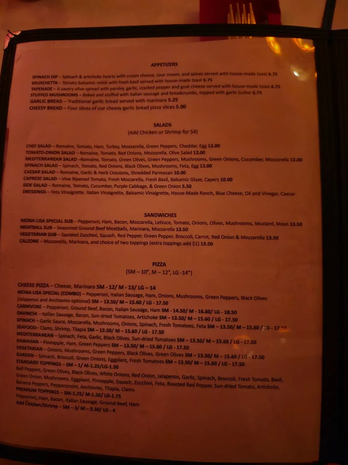 Menu 2