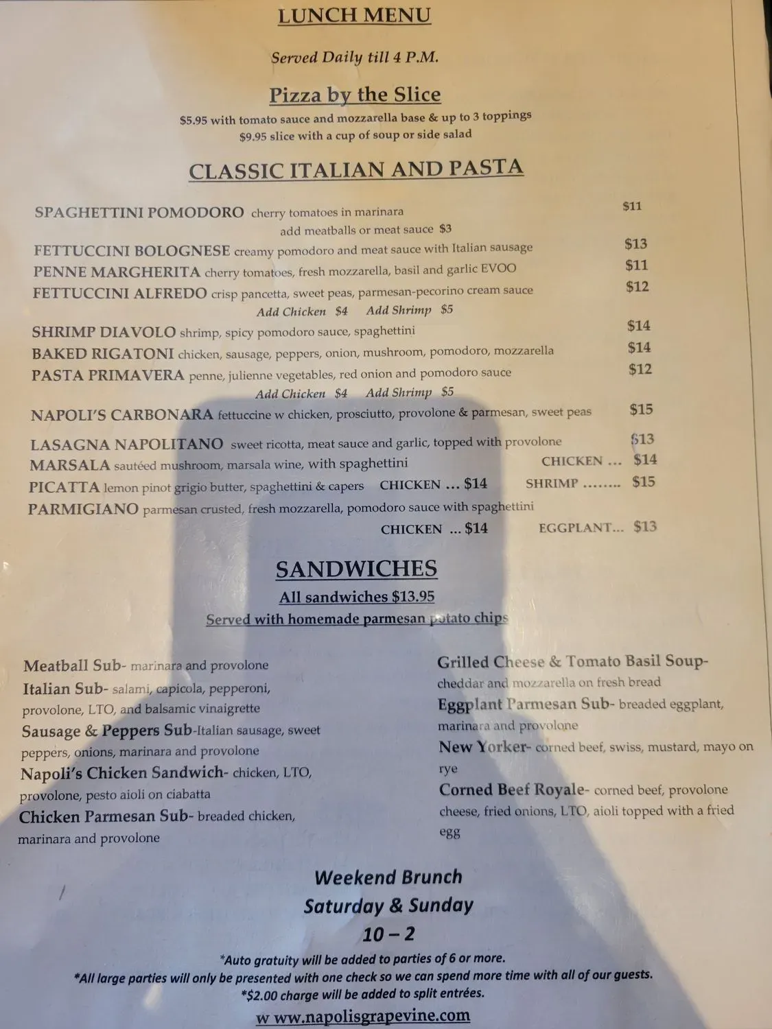 Menu 2