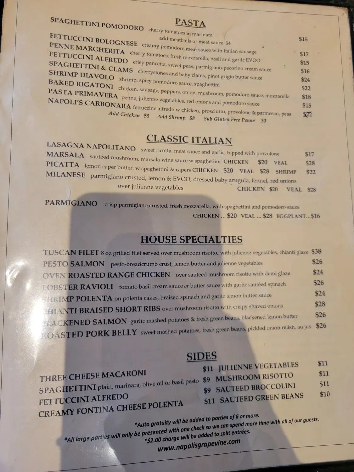 Menu 1