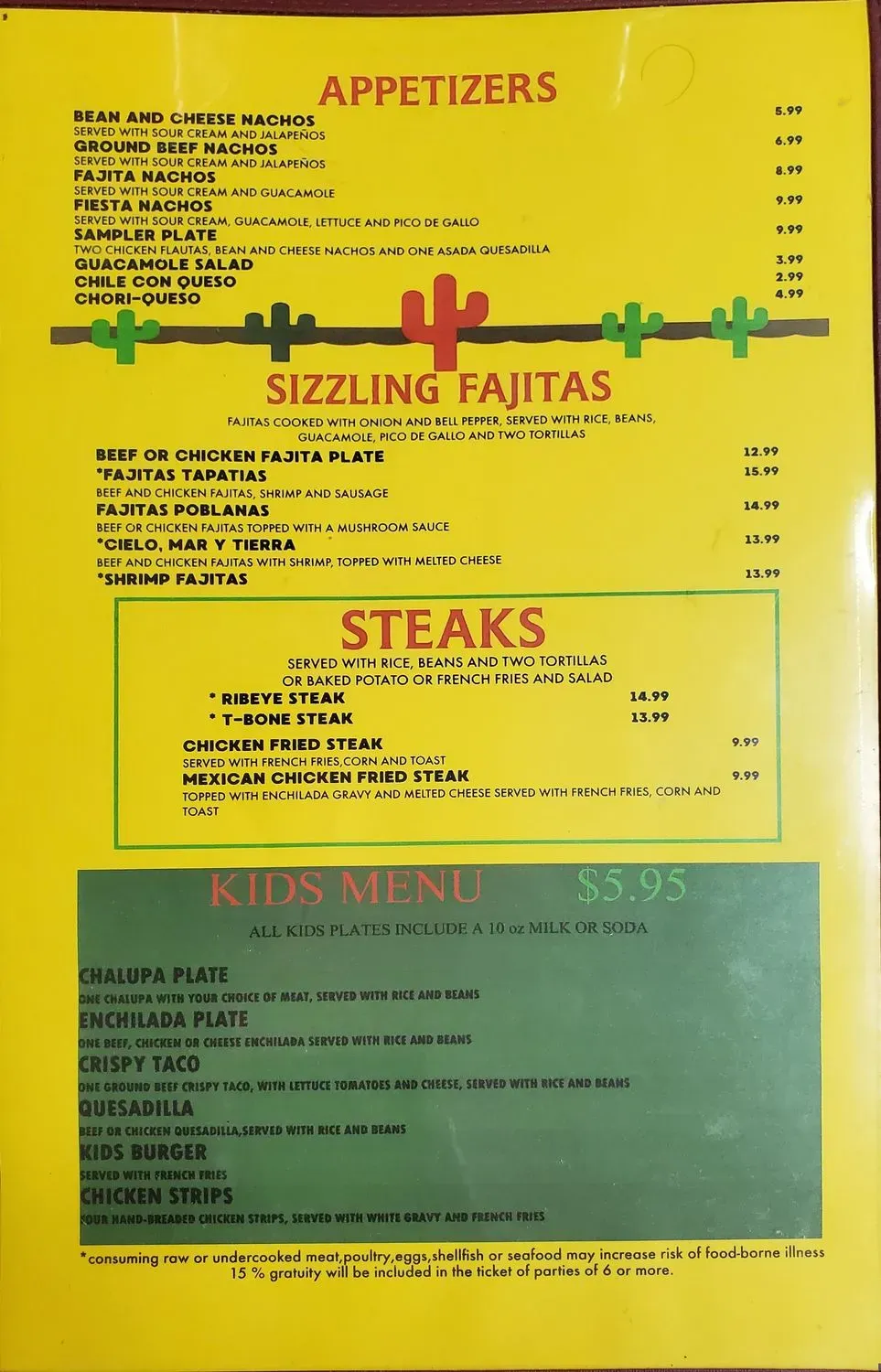 Menu 5