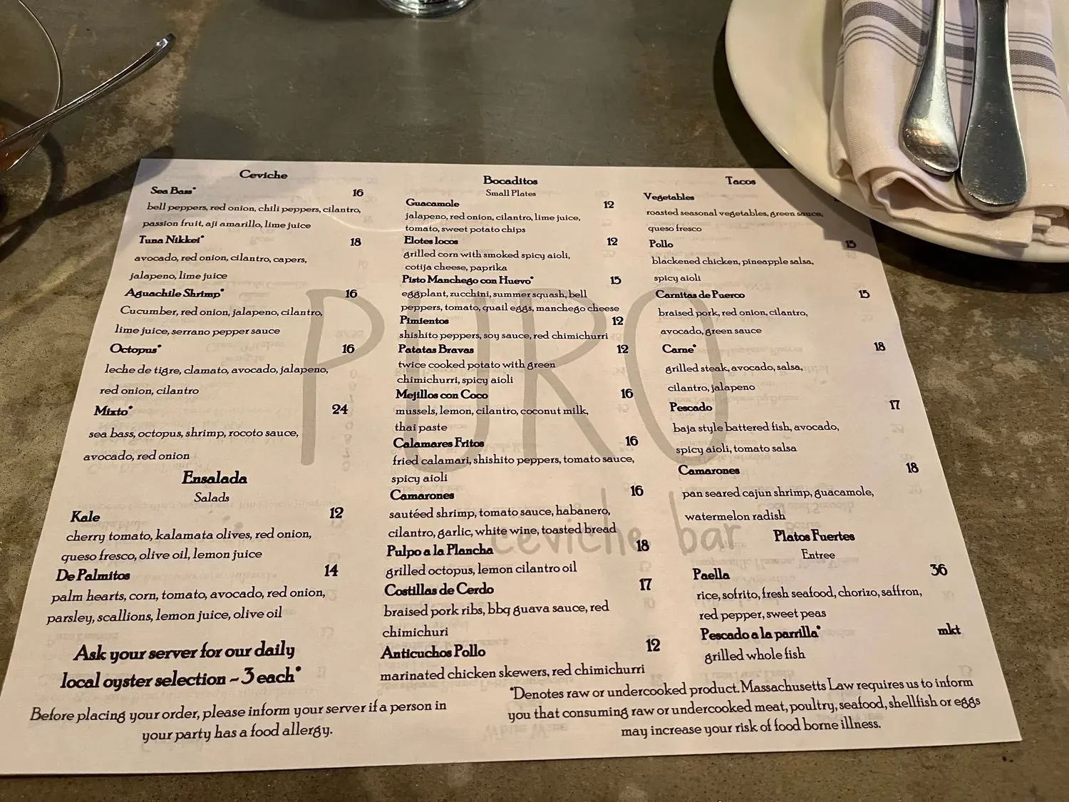 Menu 1