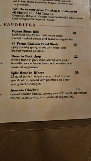 Menu 5