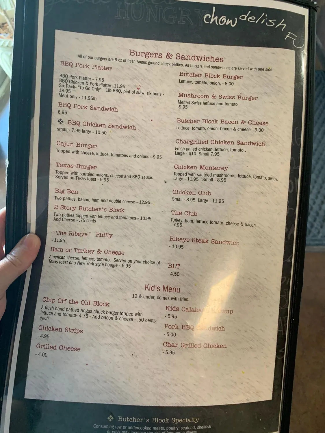 Menu 5