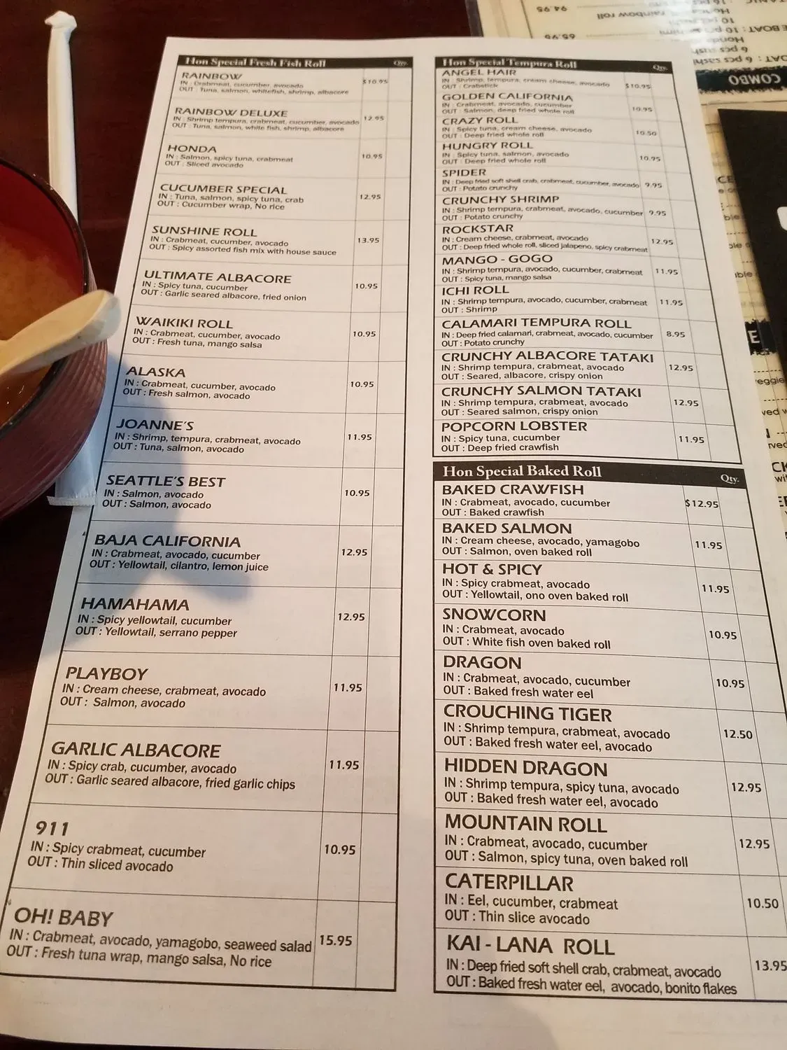 Menu 6