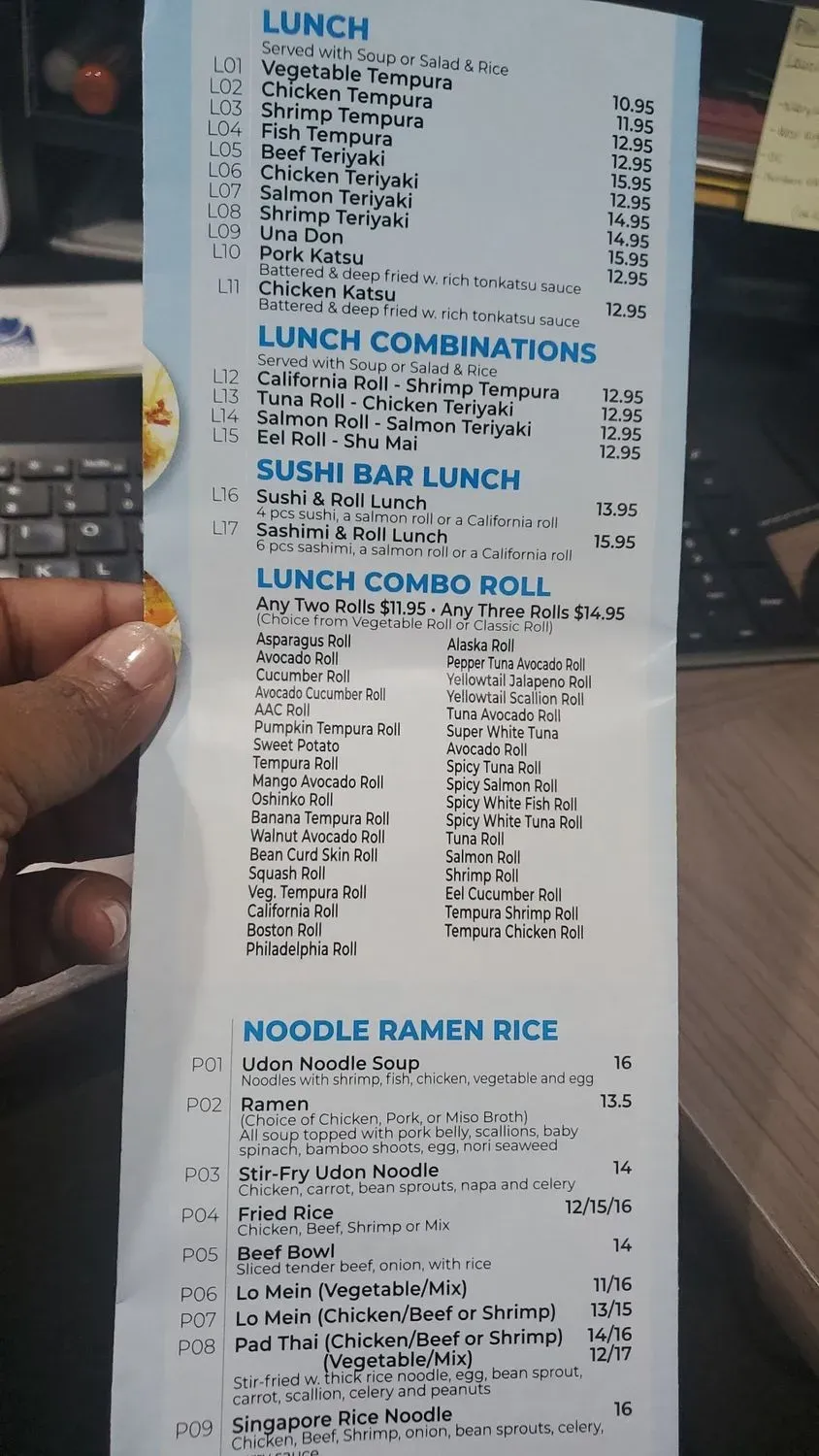 Menu 5