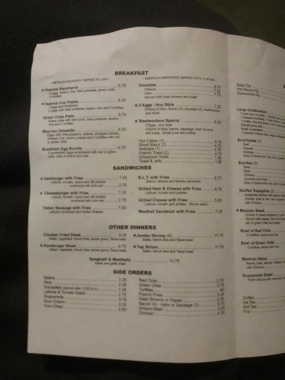 Menu 5