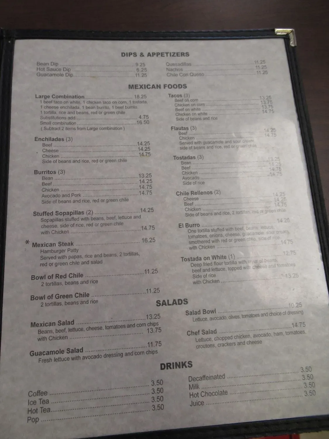 Menu 5