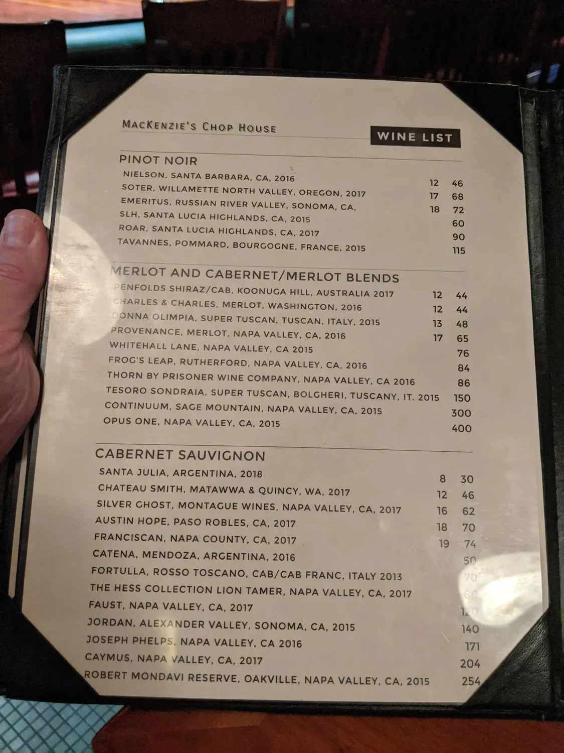 Menu 5