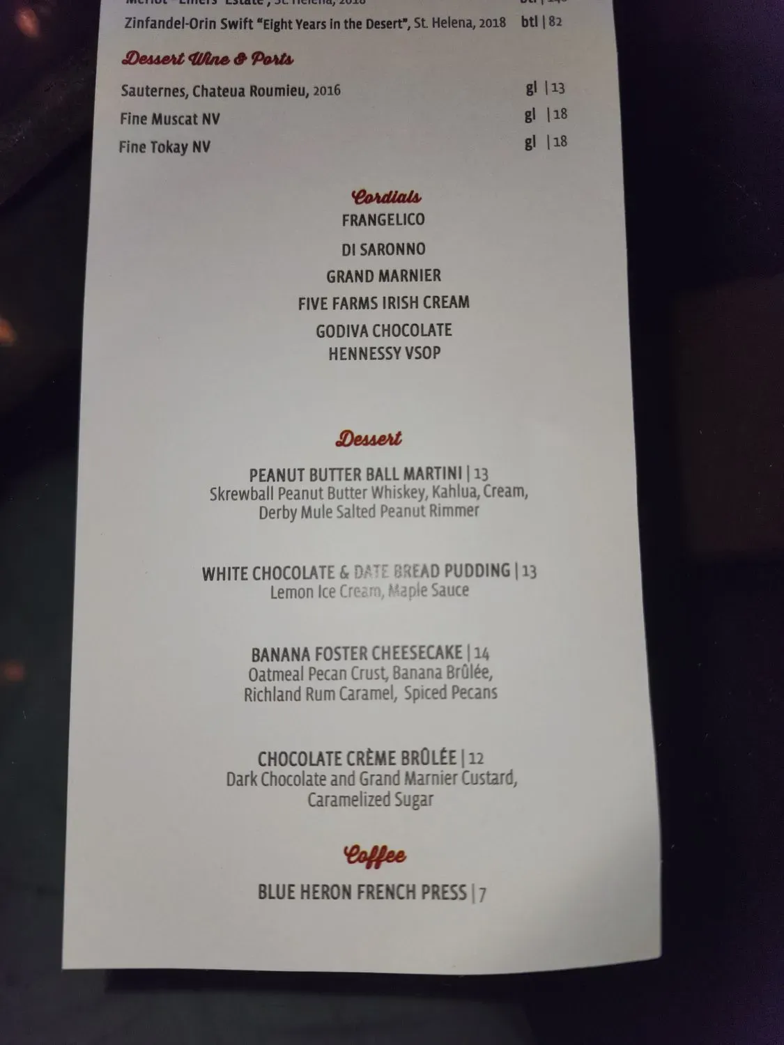 Menu 6