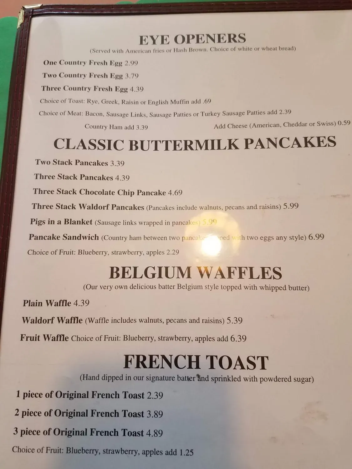 Menu 5