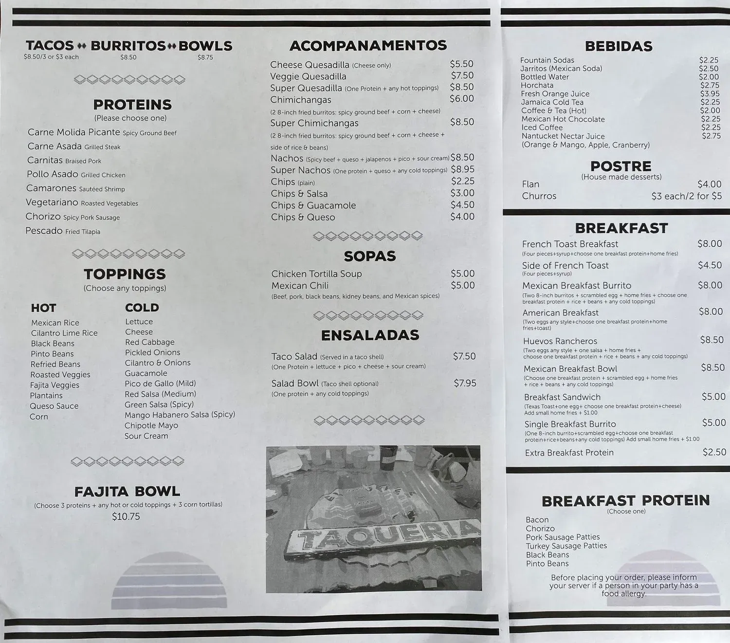 Menu 1