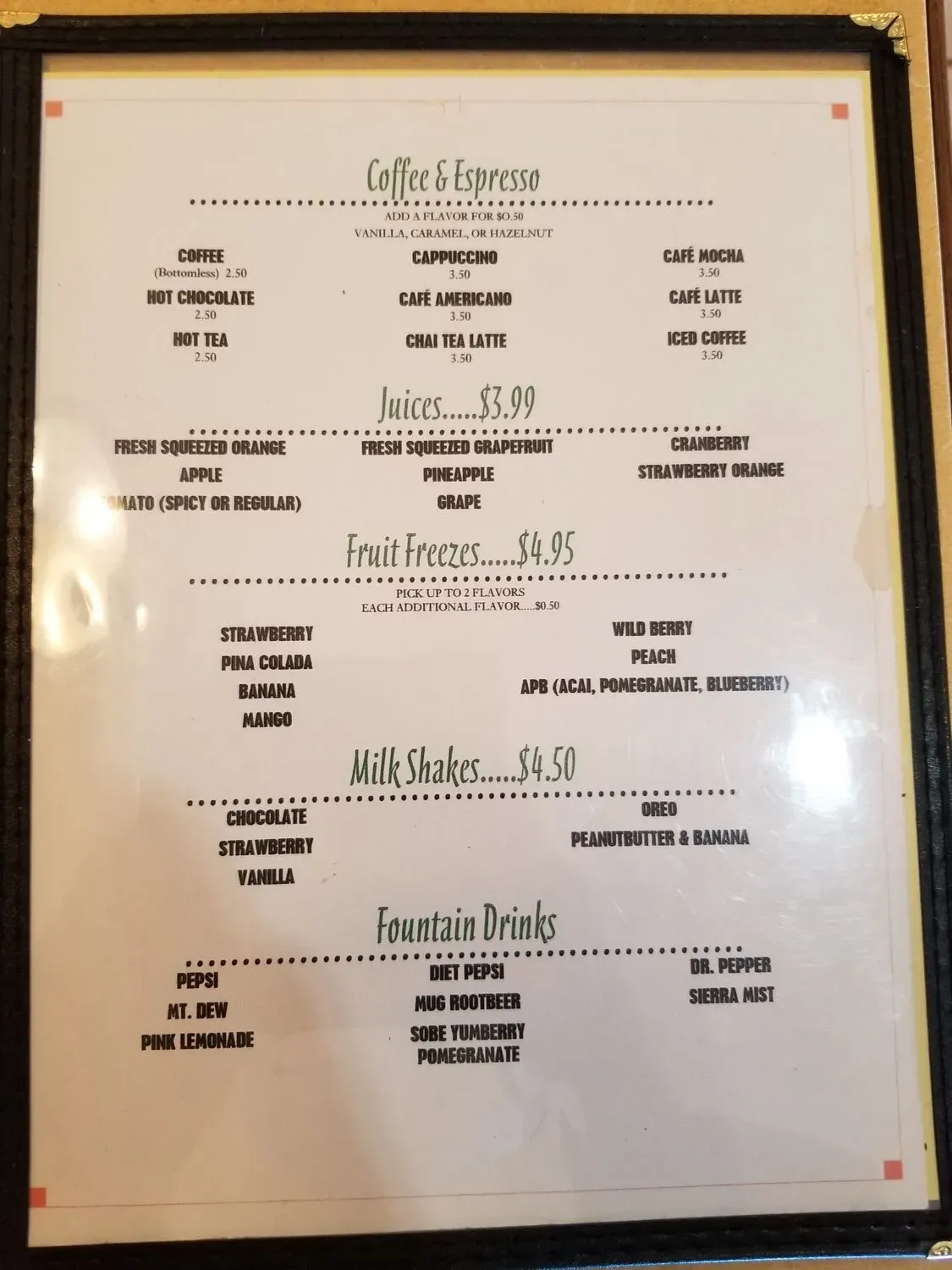 Menu 2