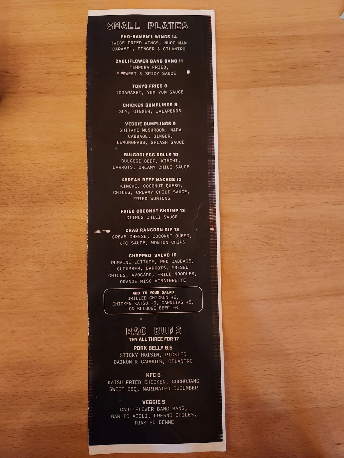 Menu 5