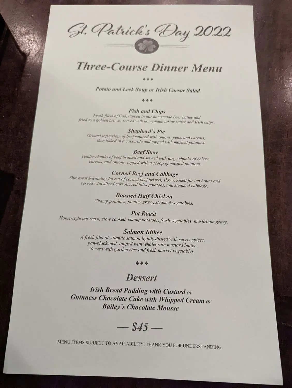 Menu 4