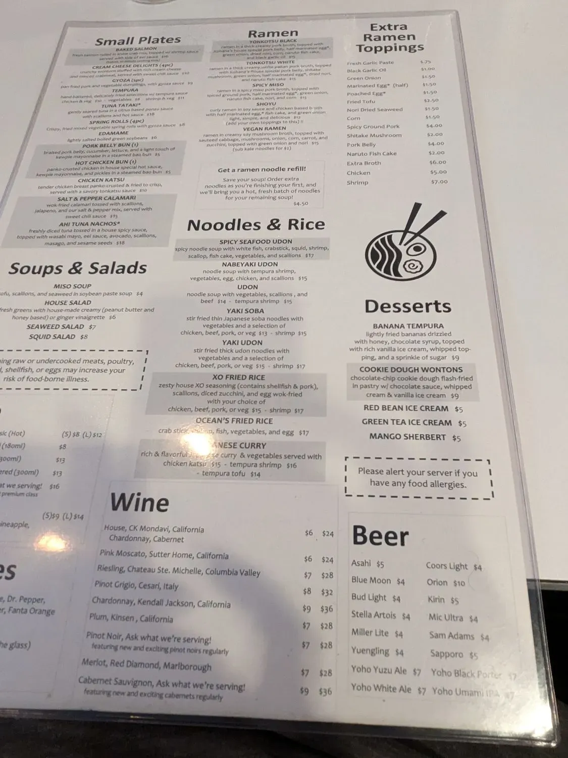 Menu 6