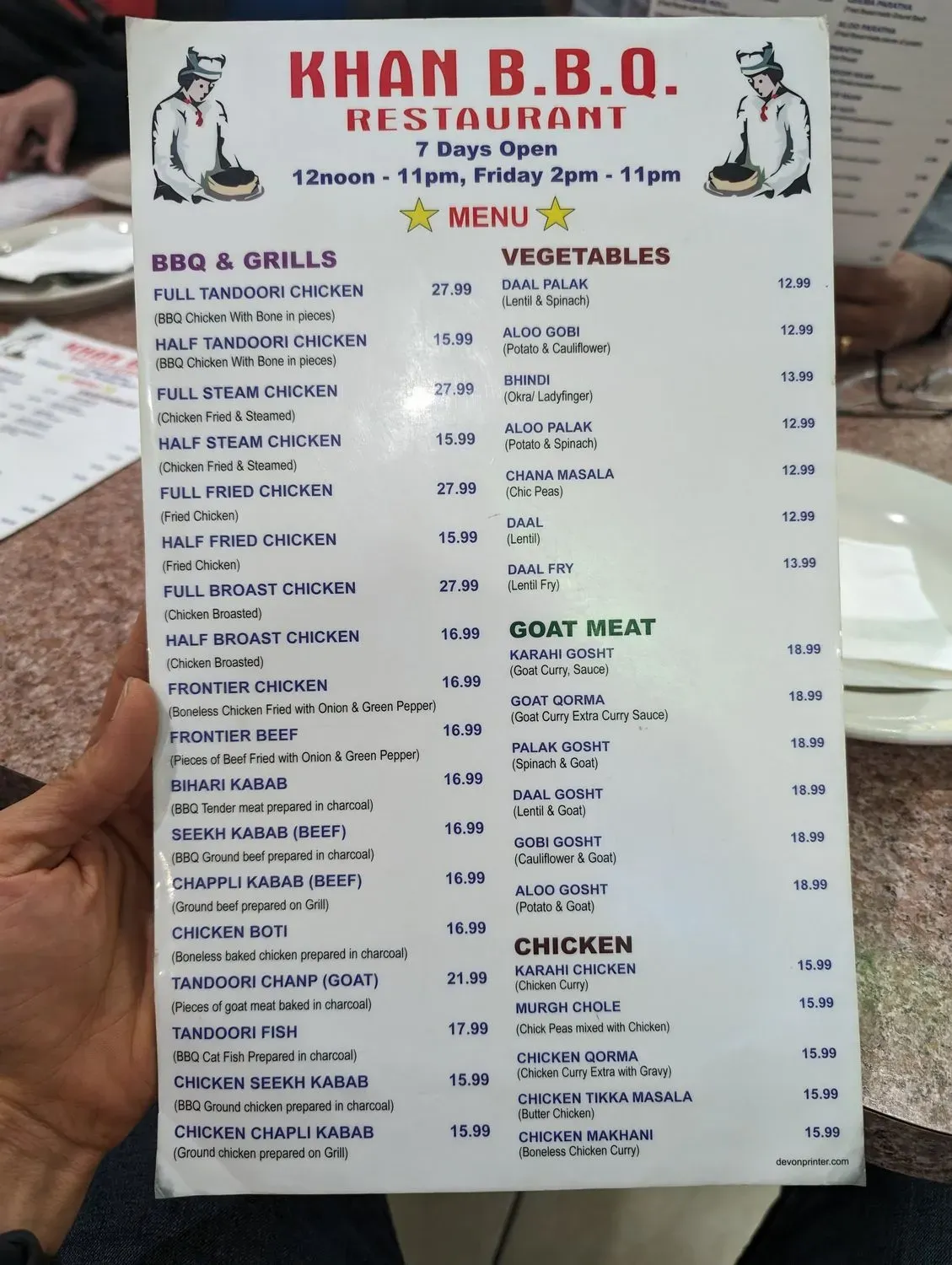 Menu 6