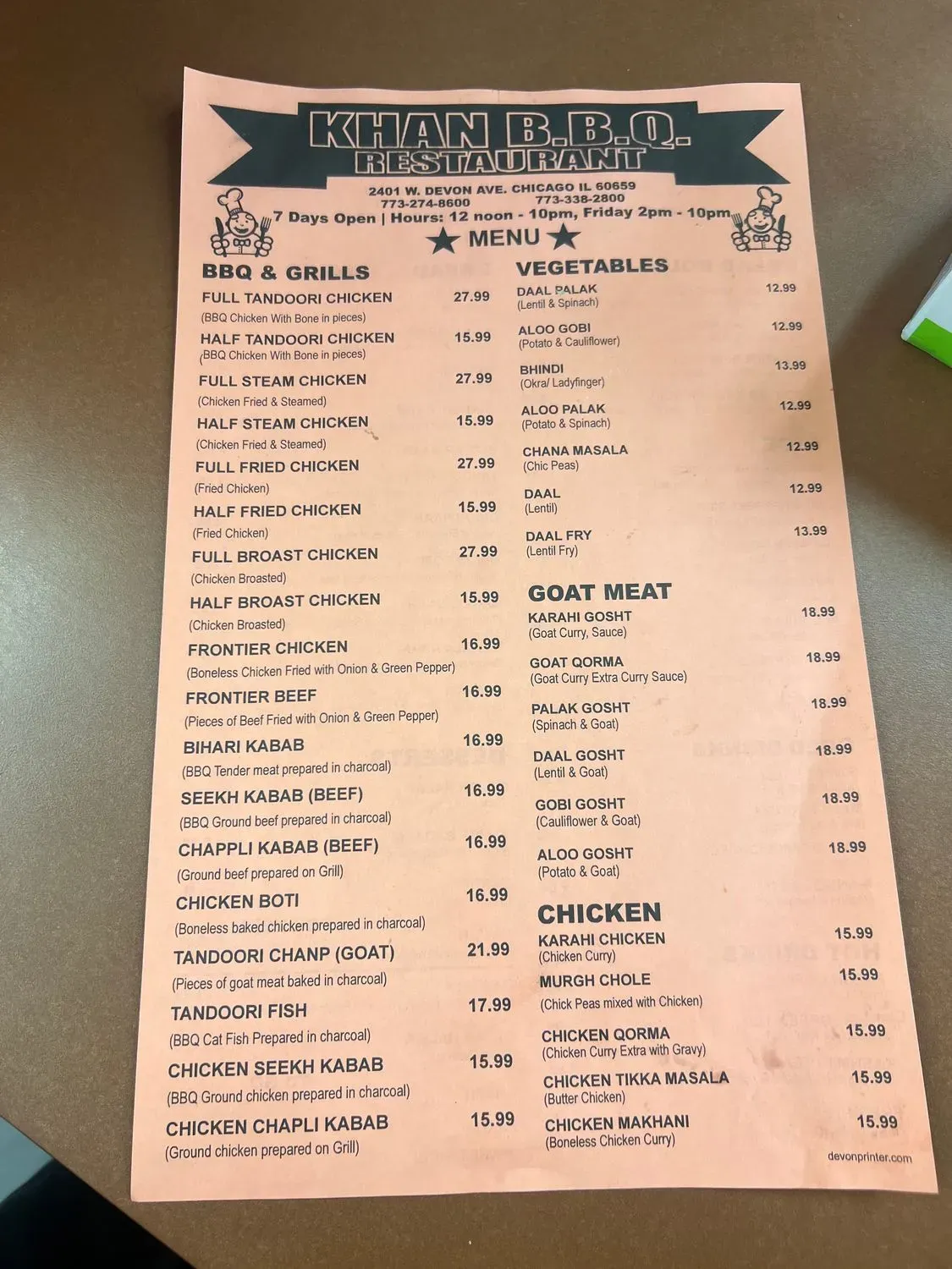 Menu 1