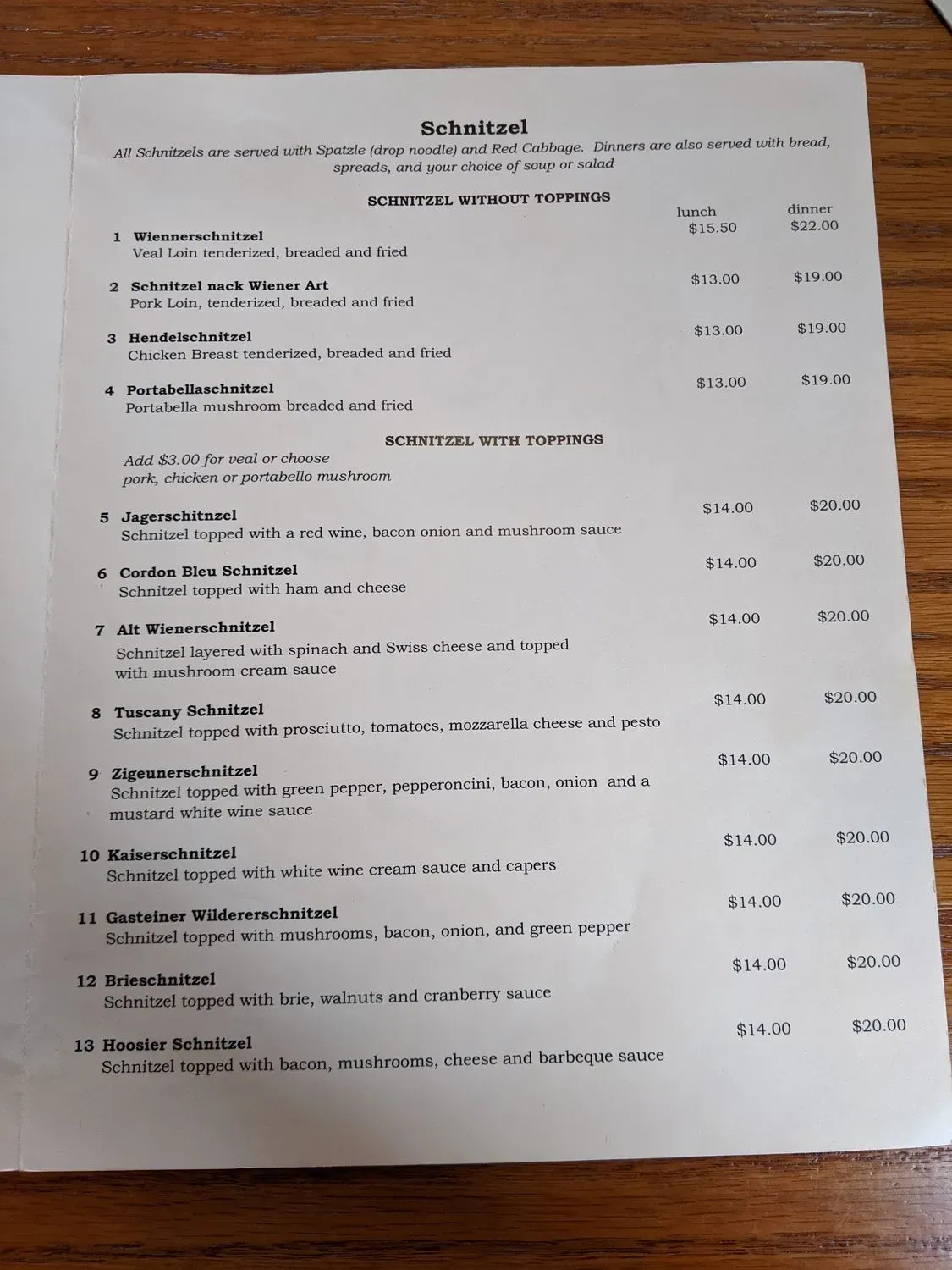 Menu 2