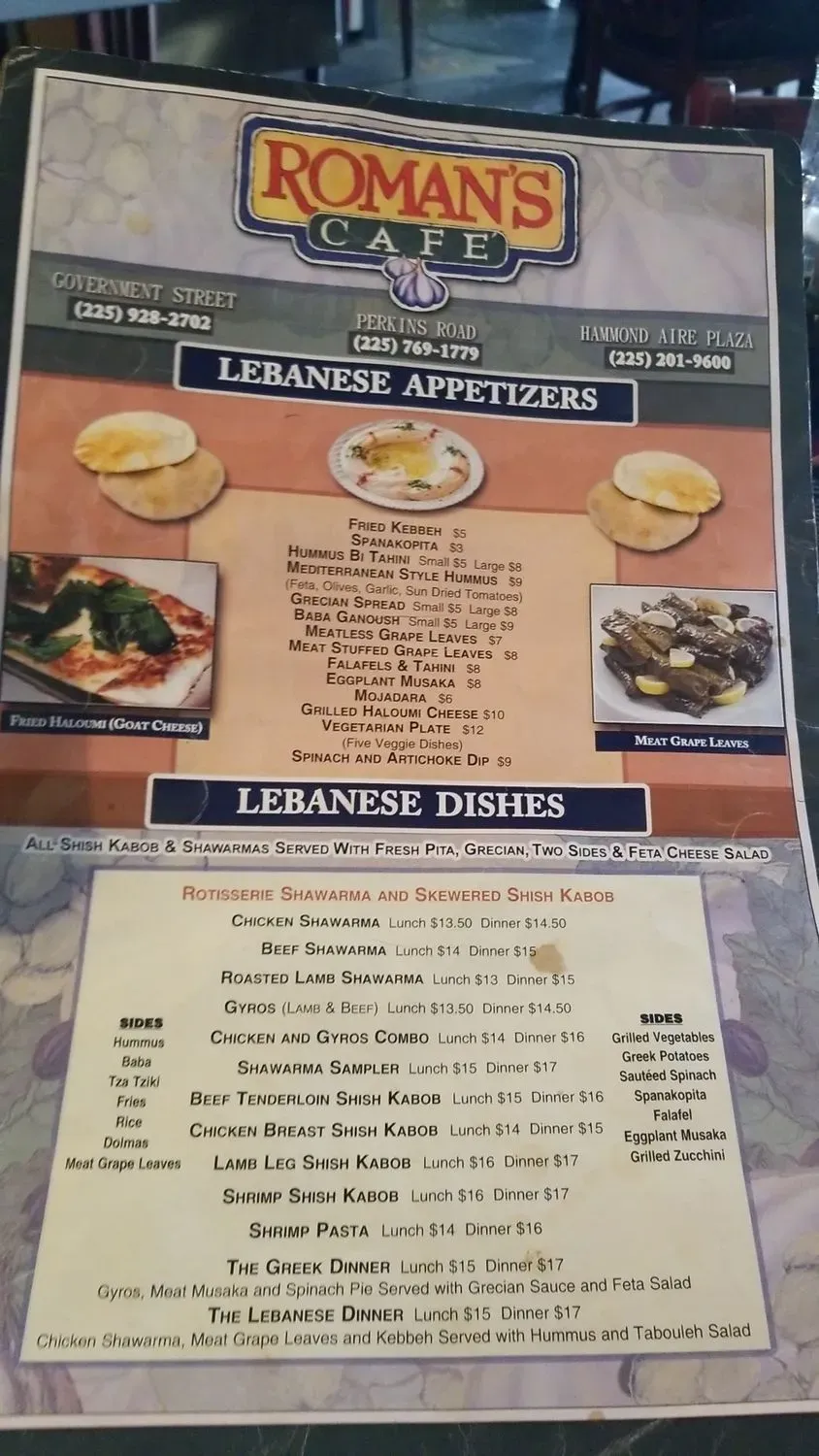 Menu 6