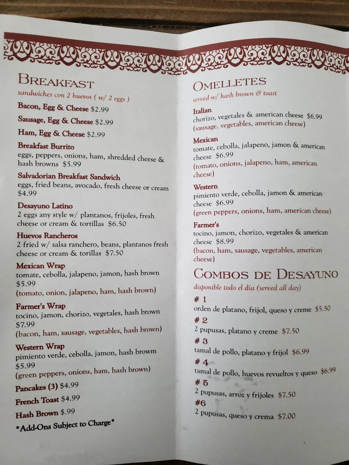 Menu 1