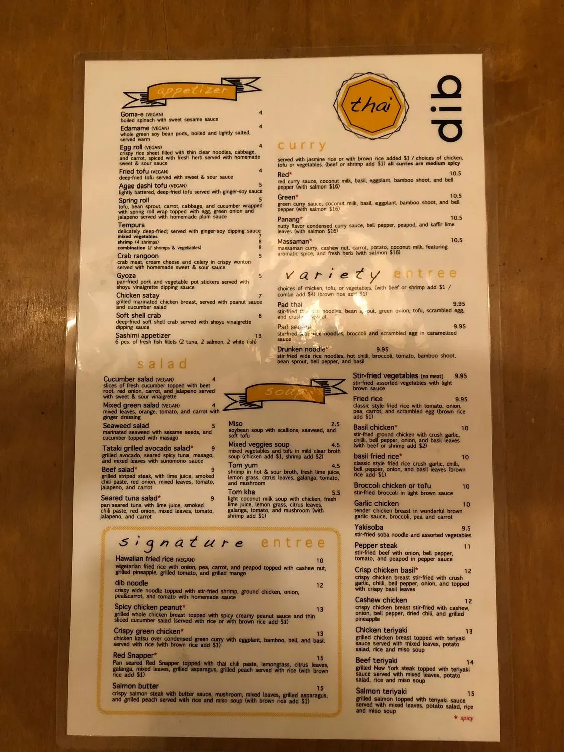 Menu 1