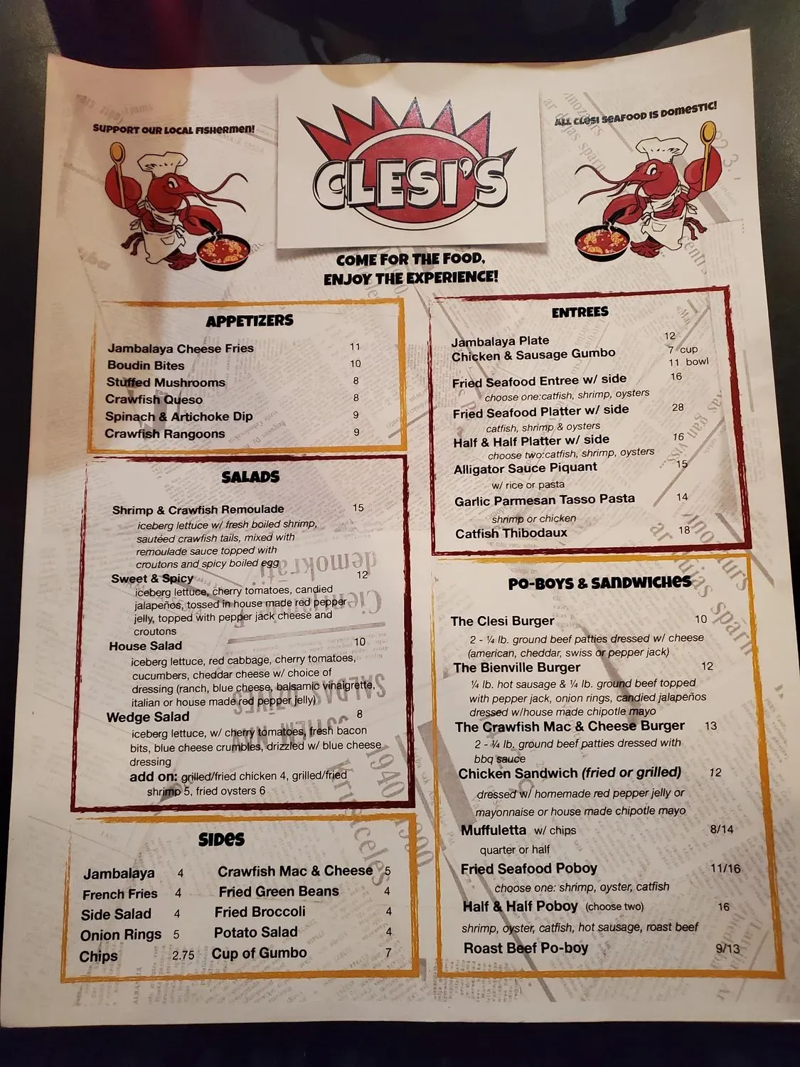 Menu 4