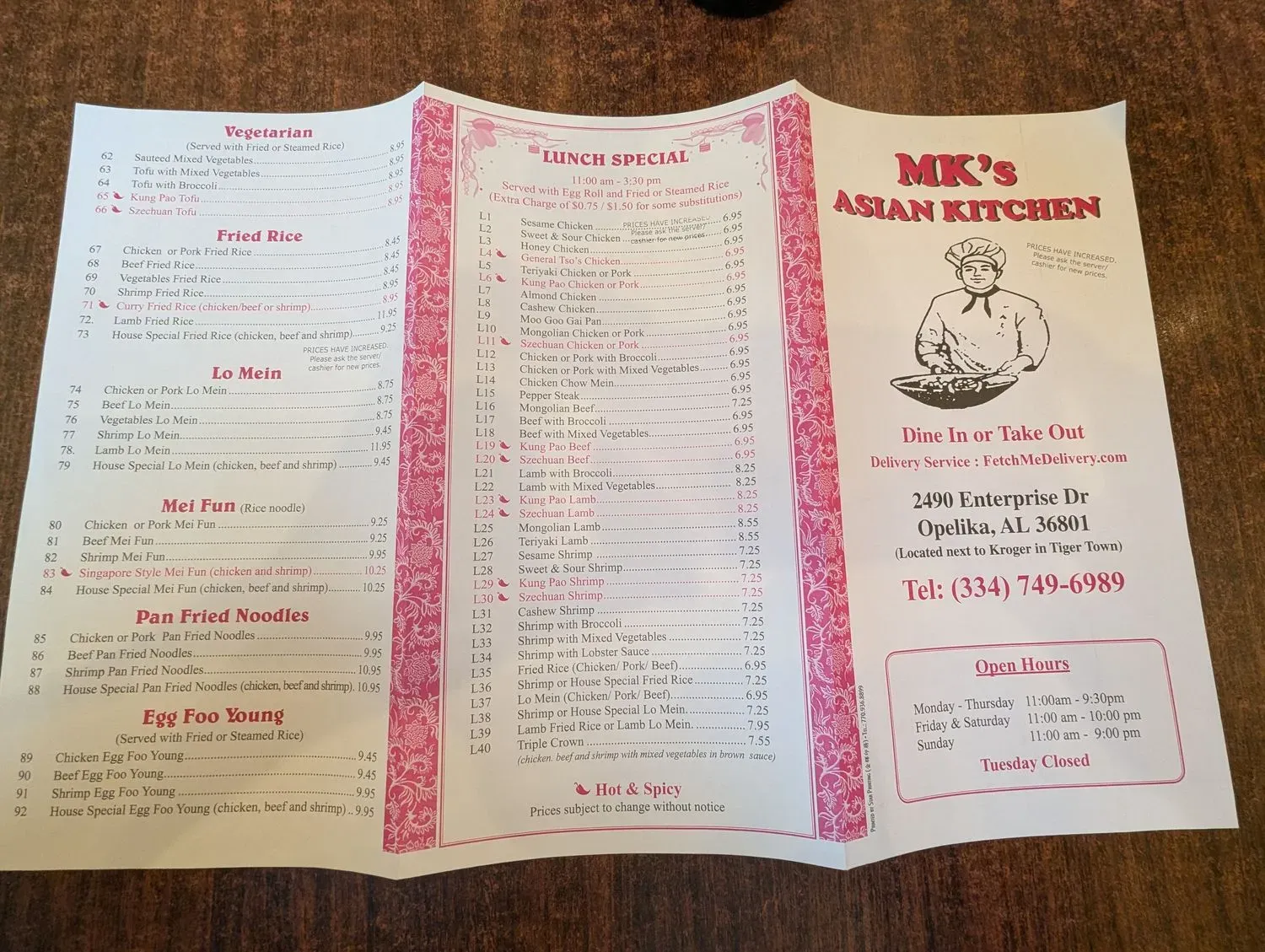 Menu 1