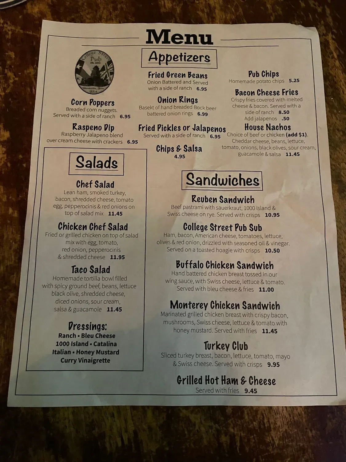 Menu 4