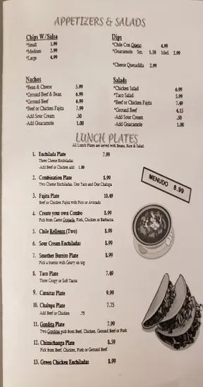 Menu 2