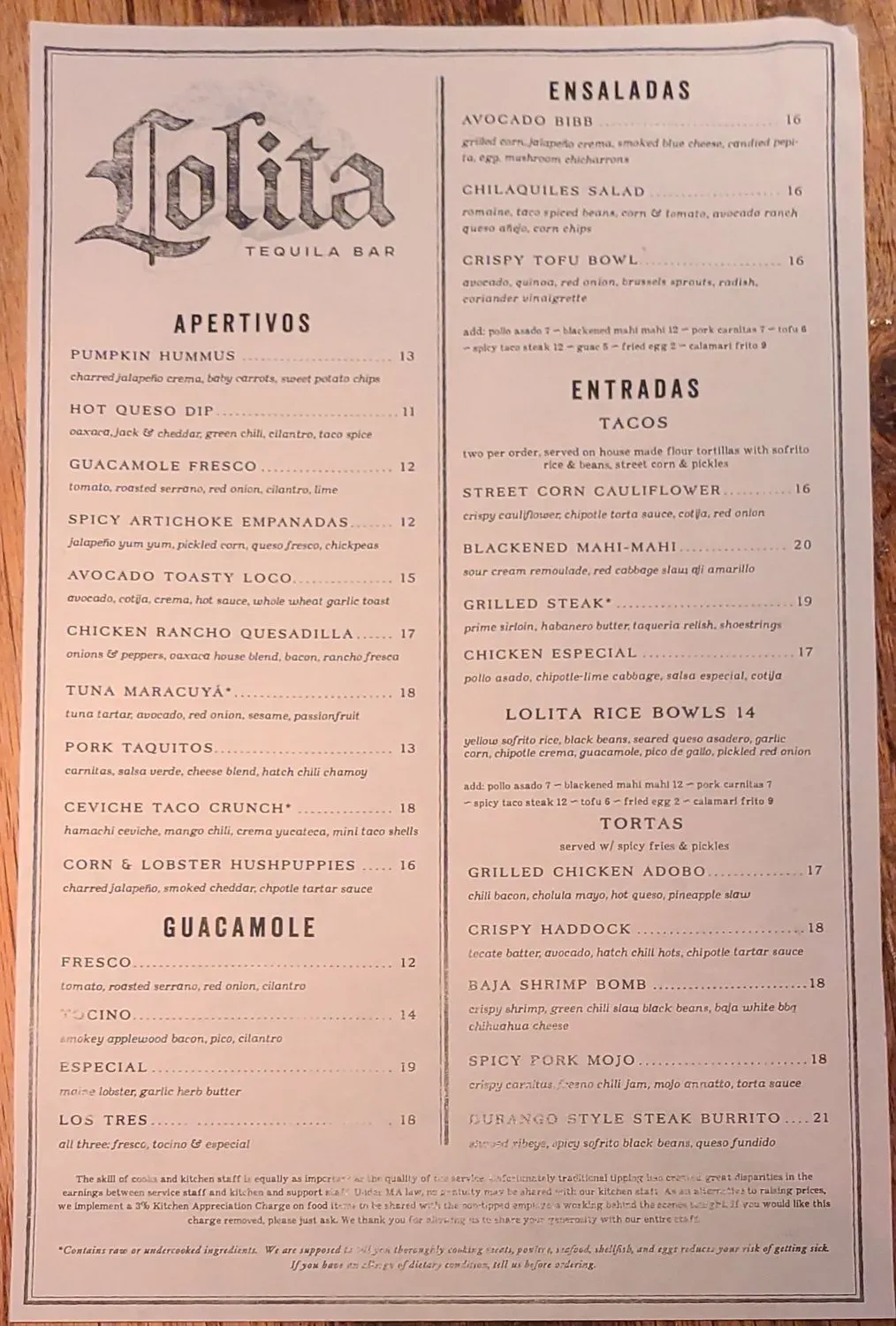 Menu 5